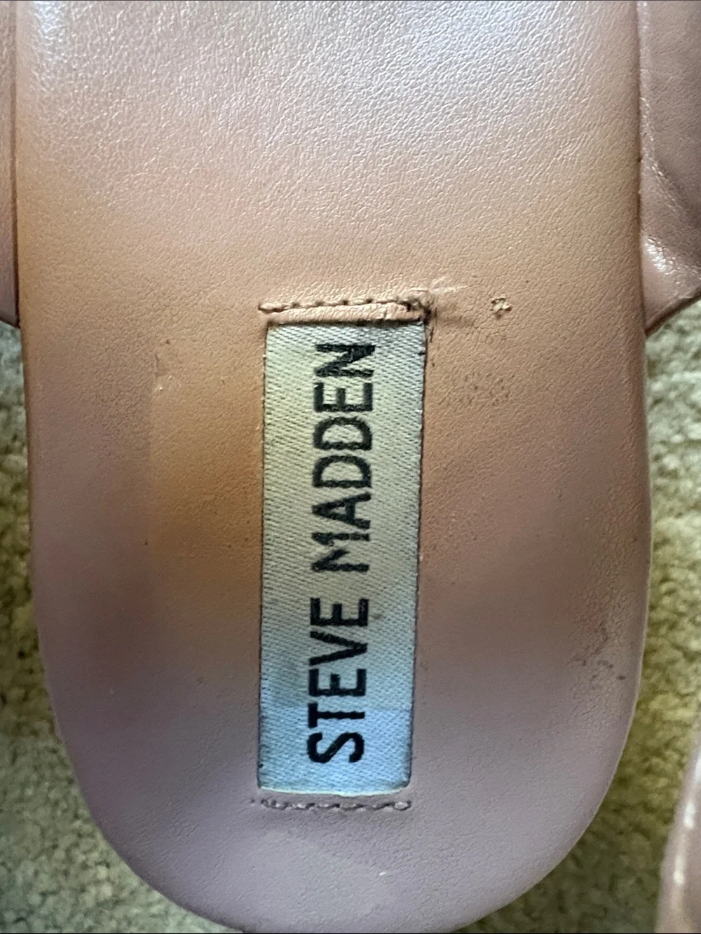 Steve Madden Blush Pink Patent Platform Sandals